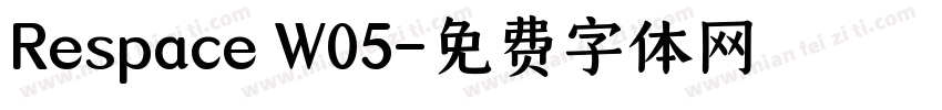 Respace W05字体转换